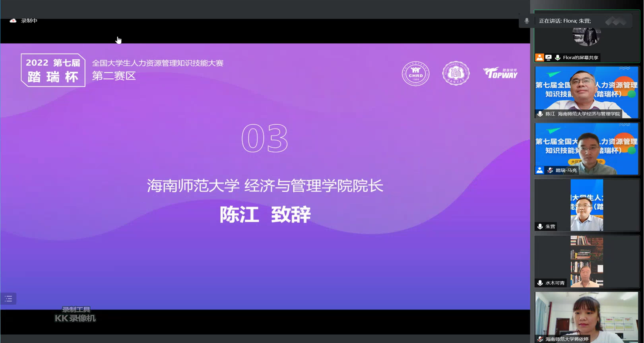 我校成功举办第七届全国大学生人力资源管理知识技能竞赛（踏瑞杯）第二赛区大赛