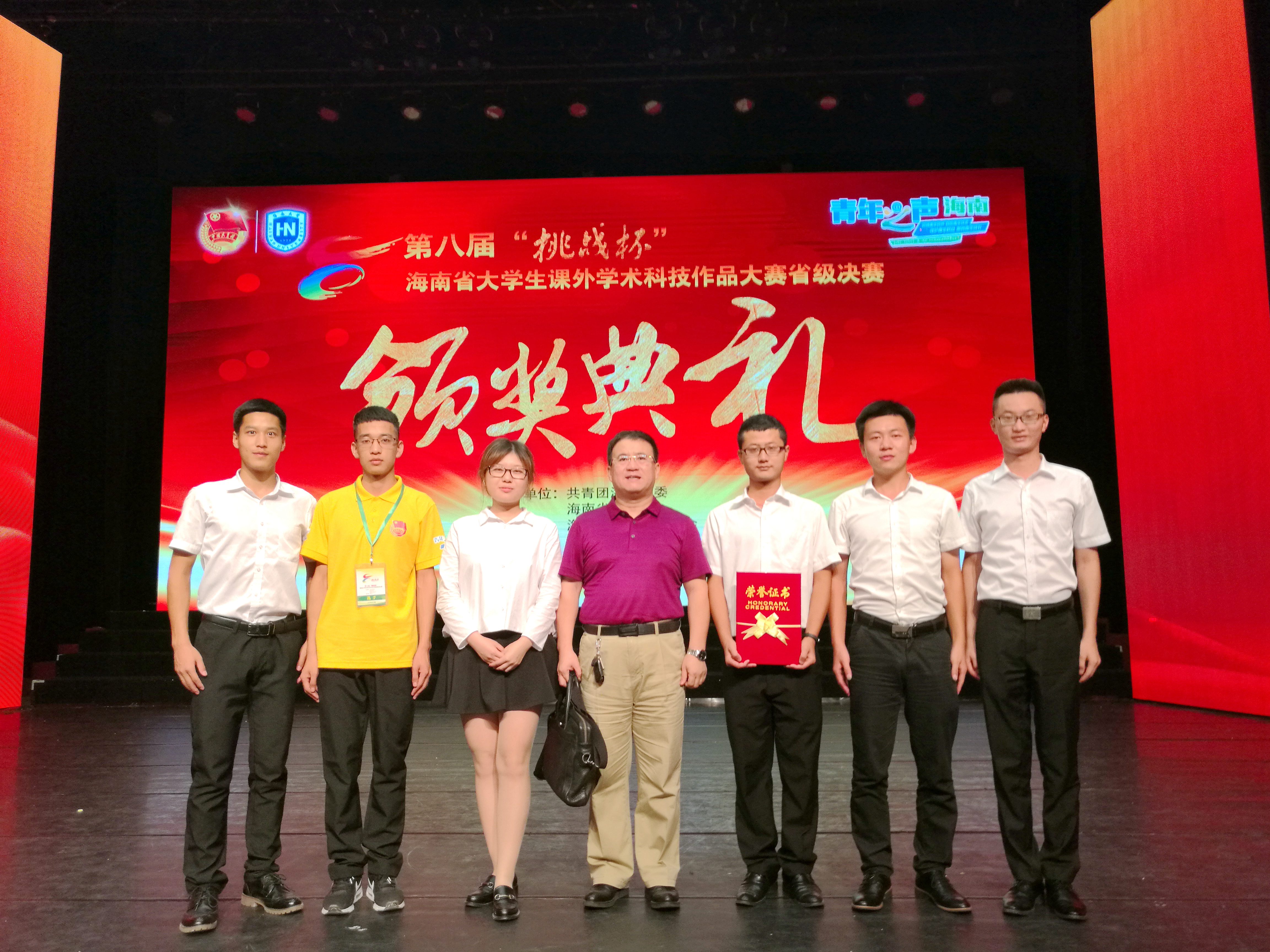 我院参赛作品荣获海南省第八届“挑战杯”二等奖