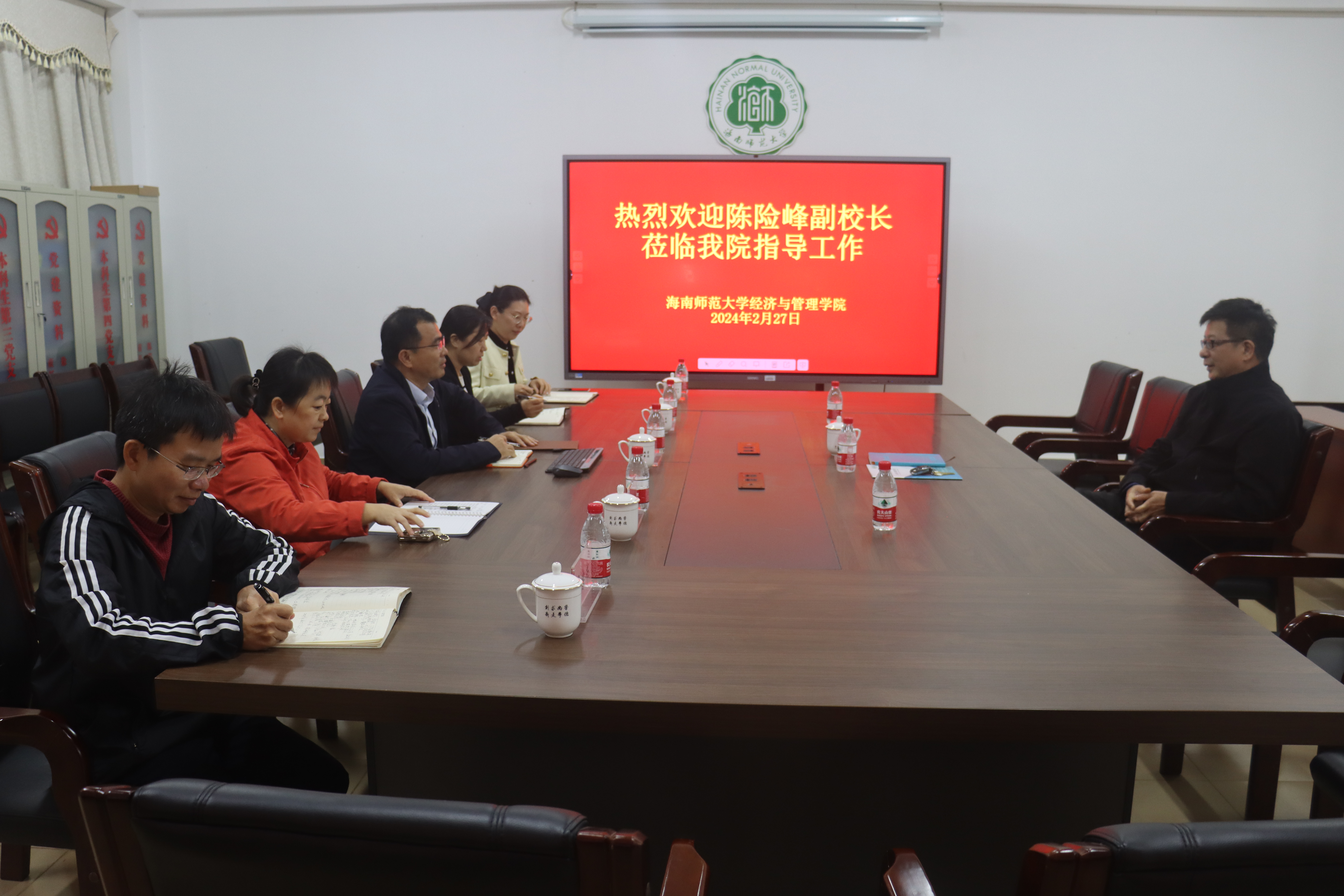 副校长陈险峰到学院调研指导工作